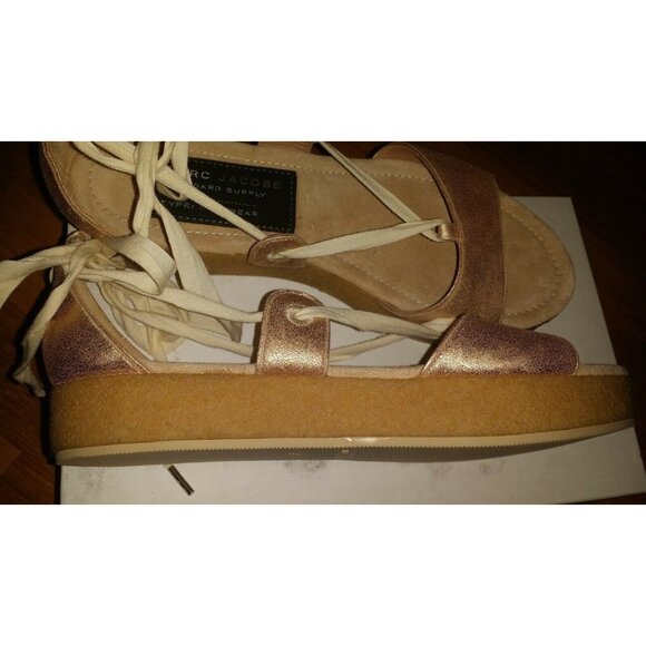 New Marc Jacobs Metallic Gladiator Sandals - Size 9.5 US - In Box - Picture 3 of 6